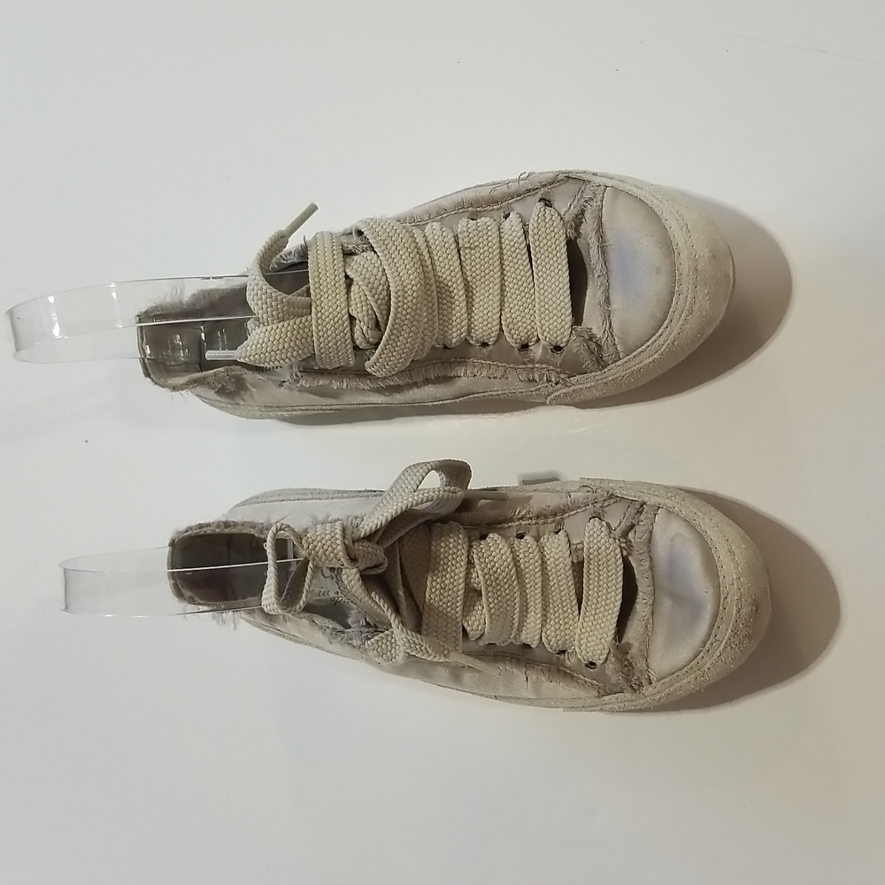 PEDRO GARCIA Champagne Parson Satin Sneaker -made in Spain